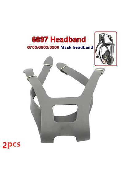 Choice 2pcs 6897 Headband 6700/6800/6900 Respirator Mask Replace Strap Four Fixed Firm Durable Rubber Headb