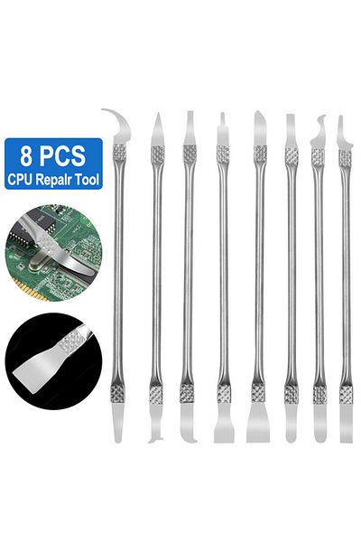 Choice 8Pcs 8pcs Precision Stainless Steel Spudger Set - Ideal for IC Chip, CPU, and BGA Repairs on PCB Mot