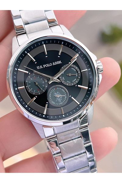 U.S. Polo Assn. U.S.Polo Assn Steel Cord Inner Functions Active 5 Atm Water Resistant Men's Wristwatch Uspa.Fs1000.0
