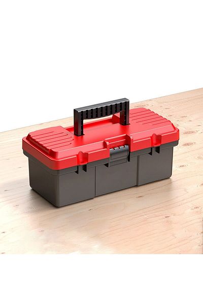 Choice Red 13inch Double Layer Household Tool Box Organizer Case Multifunction Hardware Tool Storage Box Pl