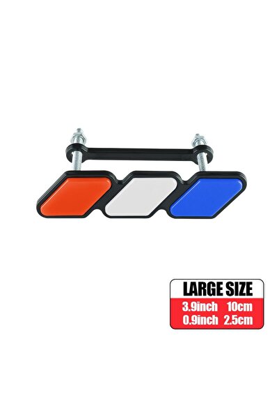 Choice3 E 1pc Three-color Car Front Grille Badge Emblem Decoration Auto Modif...