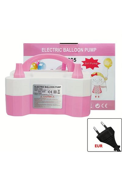 Choice Other Peach Blossom 1pc - Electric Balloon Pump, Balloon Blowing Machine, Inflation Pump, Double Hol