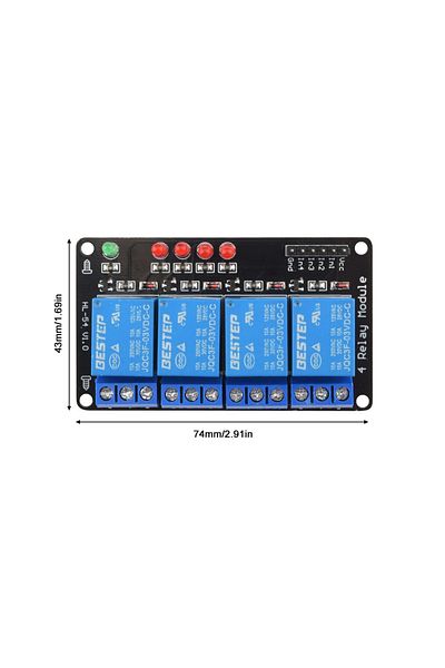 Choice 4-channel Relay 3v 1/2/4 Channel Relay Module Low Level Triggered Luminous Relay Output Relay Module