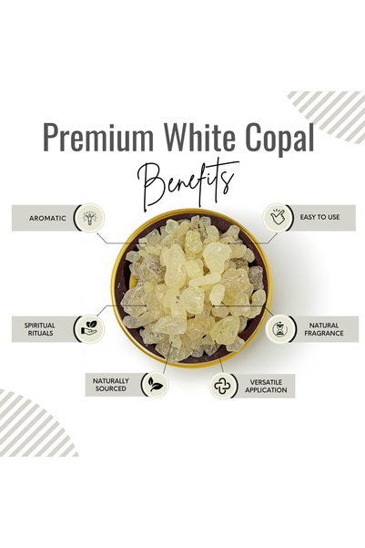 AWAFI MILL White Copal | Incense Resin - Bottle of 100 gram / 3.5 Oz