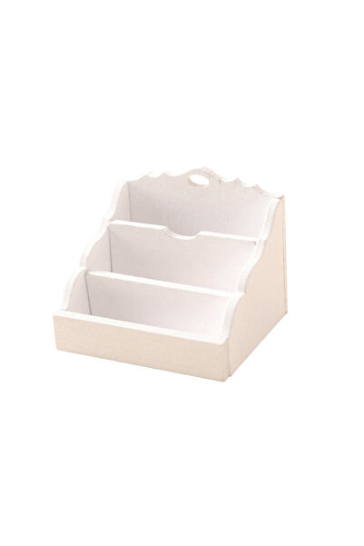 Choice بيت دمية مصغر أبيض بمقياس 1:12، رف تخزين مكتبي، صندوق منظم، رف كتب، دي...