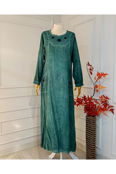 nevmira Five-Pin Stitch Detailed Dress