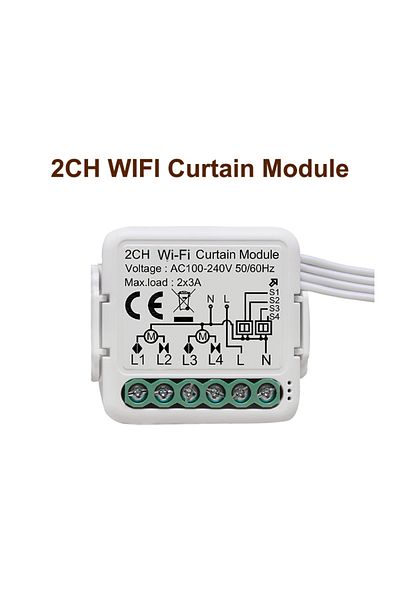 Choice 2 Gang GIRIER Tuya Smart Wifi Curtain Module Blind Switch for Roller Shutter Electric Motor 1/2 Gang