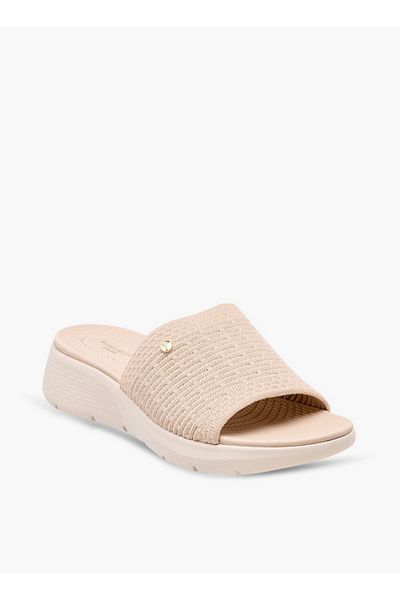 Flora Bella by Shoexpress Floral Bella Textured Slip-On Sandals