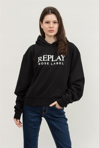 Replay Over Kadın Kapüşonlu Sweatshirtw3711c00023358p