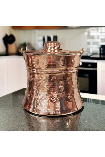 Bakır Center Copper Copper Copper Helke Copper Sell 2 Liter Yogurt Copper Copper Hand Work