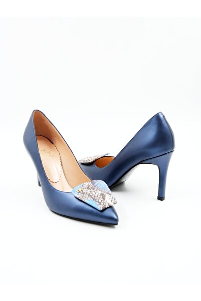 Tenau Kadın Hakiki Deri Topuklu Ayakkabı