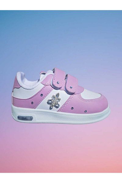 LİASSHOES Children's Sneakers with Glowing Stones Purple Light Band