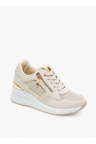 Flora Bella by Shoexpress Panelled Lace-Up Sneakers