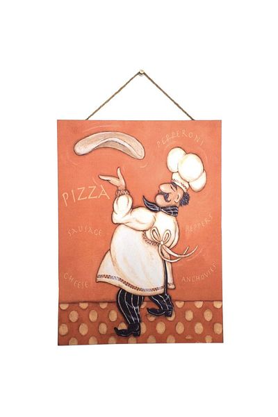 PUFO Tablou bucătar pentru pizzerie sau restaurant, 38 cm