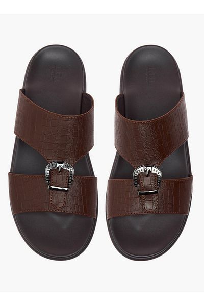 LBL by Shoexpress Buckle Accent Slip-On Arabic Sandals