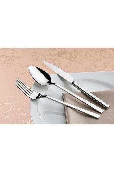Viplatin Copy - 72 Piece 12-Person Natural Flat Model Cutlery Set