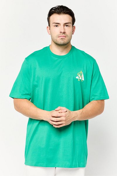 adidas Men Sportswear Fit Short Sleeve Outdoor T Shirt, Green