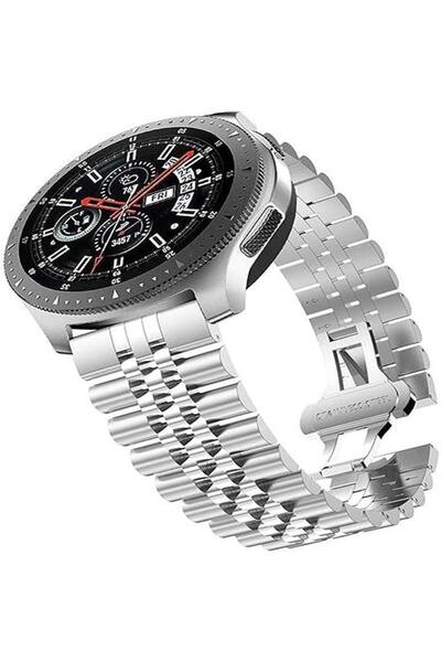 Alstrap Huawei Watch GT6/Gt5/Gt4/Gt3 Pro 46mm Uyumlu Rolex Tasarım Paslanmaz ...