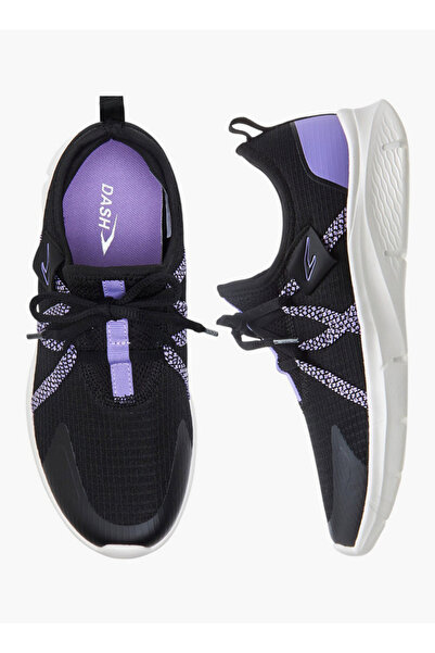 Dash Logo Detail Sports Shoes with Lace-Up Closure