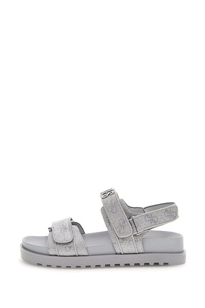 Guess Fadison Women's Gray Sandals Fljfdslel03-Silve