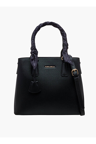 Flora Bella by Shoexpress حقيبة توت مزينة بنقشة وشاح بمقبض مزدوج وسحاب للإغلاق - عرض 12 سم × ارتفاع 24.5 سم × عمق 30 سم