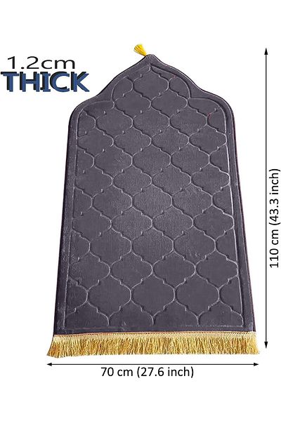 Fabienne Dome Style Anti-Slip Prayer Mat 70x110cm Maroon