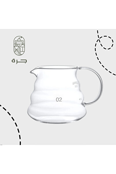 Jarrah سيرفر V60 زجاجي | V60 Coffee Server 400ml من جرة