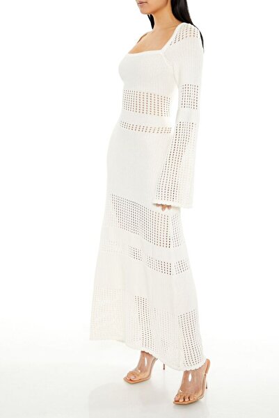 Forever 21 Triko File Midi Elbise