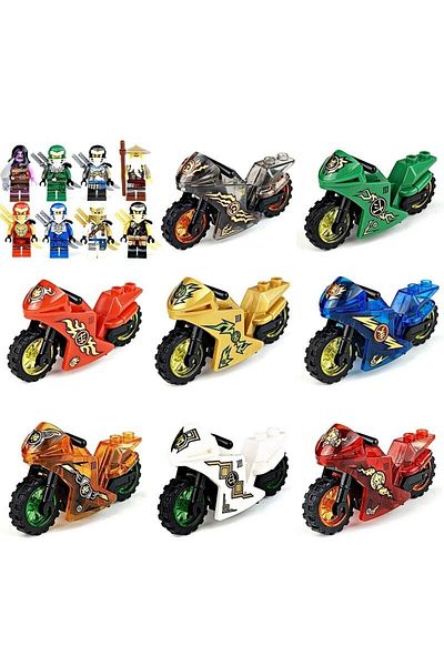 marimari سلسلة محركات Ninjago المكونة من 8 قطع هي نفس الصورة المتوافقة مع Lego