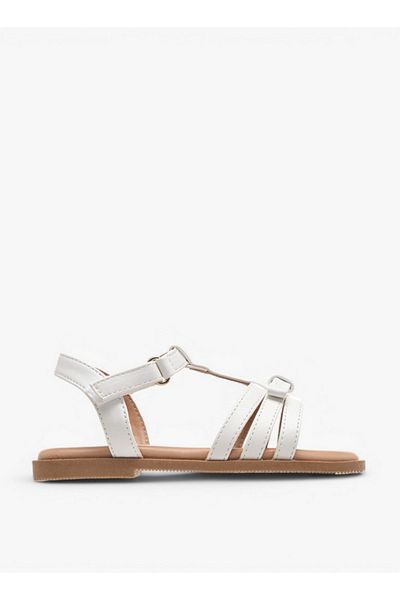 Flora Bella by Shoexpress Bow Accent Sandals with Hook and Loop Closure