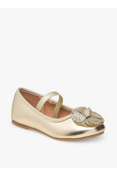 Flora Bella by Shoexpress Flower Embellished Ballerina Shoes with Elastic Closure