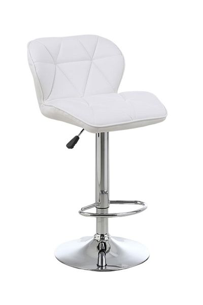 MAPLE HOME DECORATION Maple Home High Bar Chair Counter Stool Leather Steel Legs Footrest Restaurant Pub Living (2 PCs)