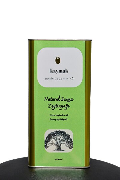 Kaymak zeytin ve zeytinyağı Naturel Sızma Zeytinyağı 5 Lt 2025 Sezonu Yeni Ma...