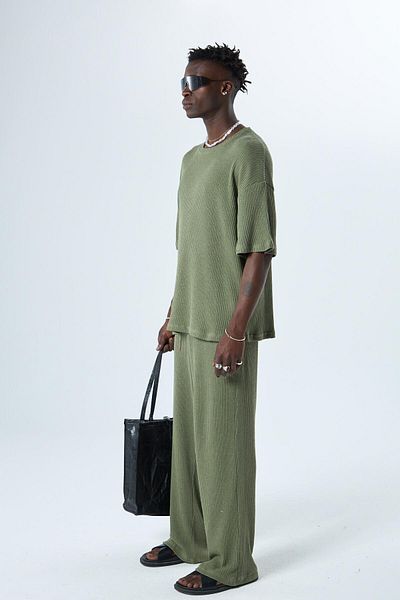 VAMOSCLO Basic Oversized sets khaki