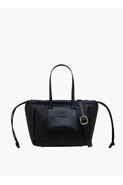 Flora Bella by Shoexpress حقيبة توت منقوشة بمقبض مزدوج وإغلاق بزر مغناطيسي - ...