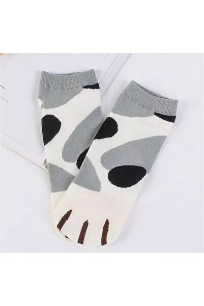 Bestrend Четирикомпонентен комплект дамски чорапи с мотив на котешки лапи