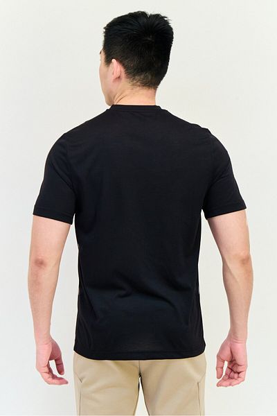 Reebok Men Sportswear Fit Brand Logo Short Sleeves Training T-Shirt, Black