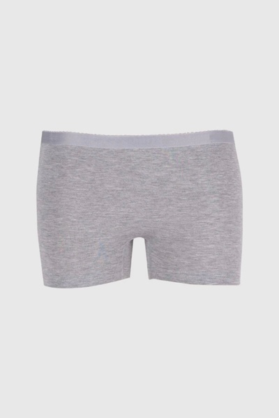 Ceylanoğlu Kadın Gri Likralı Mini Boxer 6'lı Gkc234