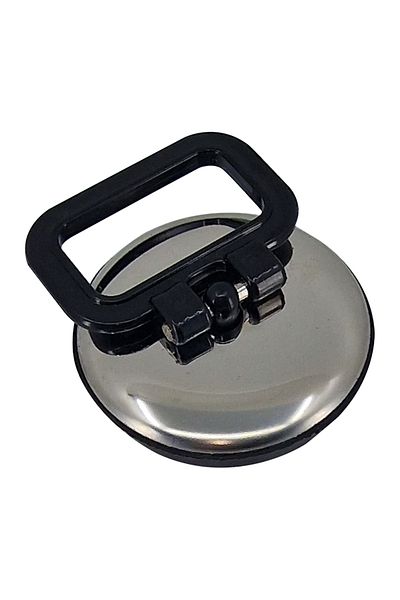 flores Sink stopper, rubber + stainless steel, Ø 50 mm