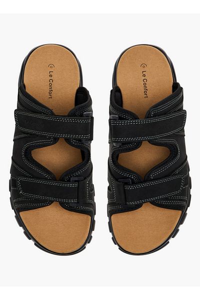 Le Confort Buckle Detail Slip-On Sandals