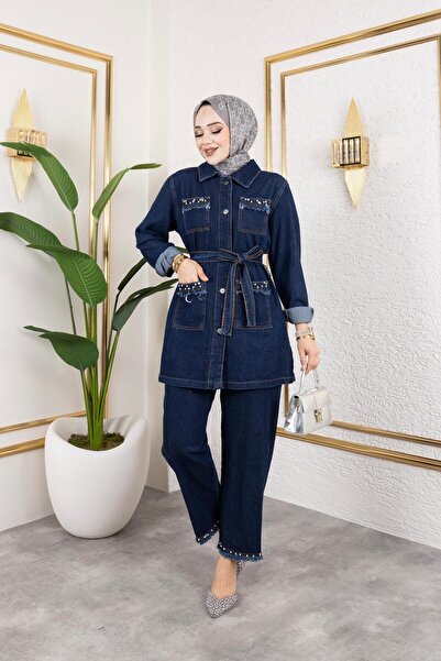 HARMAN BUTİK ΓΥΝΑΙΚΕΙΑ ΠΕΤΡΑ ΠΕΡΙΛΗΨΗ ΣΕΤ 2 ΤΕΜΑΧΙΩΝ ΤΖΙΝ ΜΠΟΥΦΑΝ ΠΑΝΤΕΛΟΝΙ