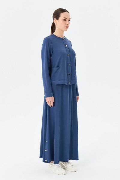 Esswaap Kaite Skirt Suit Indigo