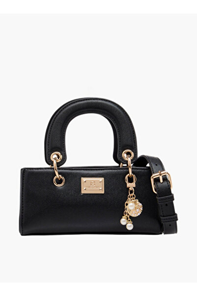 Flora Bella by Shoexpress حقيبة كروس بودي منقوشة بحزام قابل للفصل وتفاصيل سحر - العرض 20 سم × الارتفاع 10 سم × العمق 6 سم