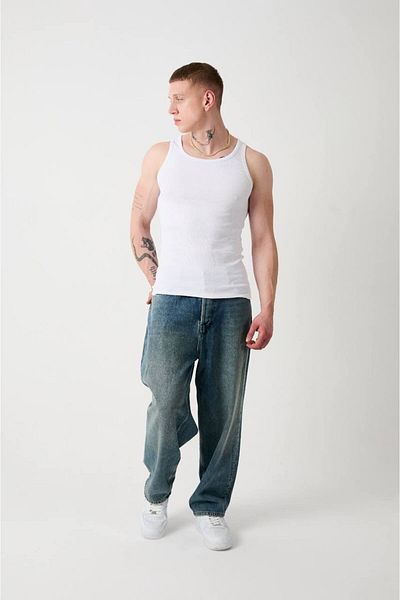 Zen And Men Men's White Undershirt Camisole