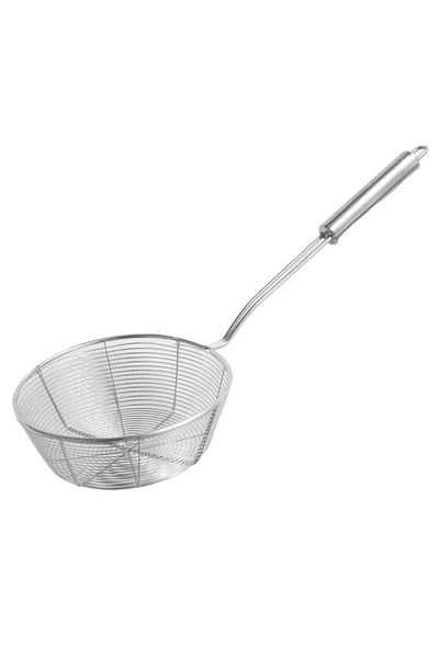 PUFO Palet de bucătărie din metal perforat, pentru cartofi prăjiți, gogoși, churros sau carne, 40 x 15 cm