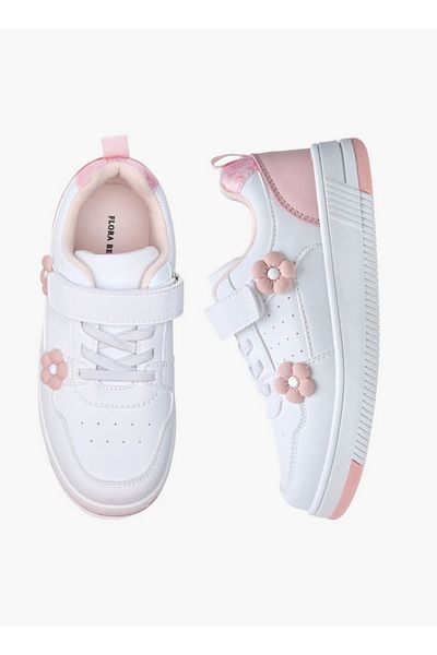 Flora Bella by Shoexpress Floral Accent Sneakers with Hook and Loop Closure