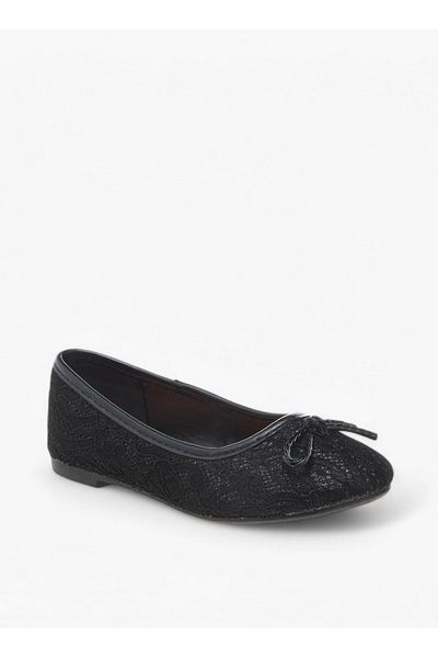 Flora Bella by Shoexpress Bow Accent Slip-On Ballerina Shoes