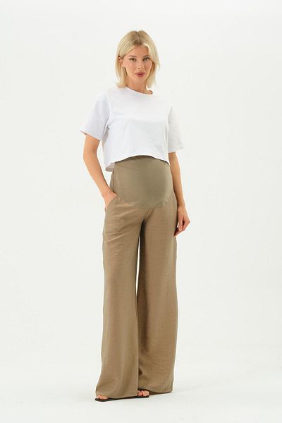 BUSA Maternity Stretchy Tummy Banded Modal Pants Mink