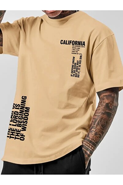 LAND MODA Confort zilnic] Tricou grafic inspirat de California pentru bărbați...
