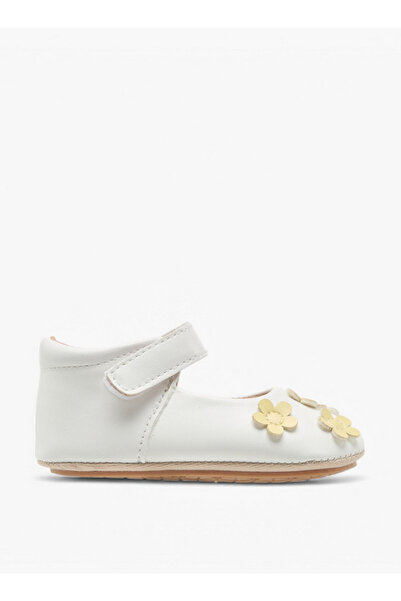 Barefeet Floral Accent Booties with Hook and Loop Closure